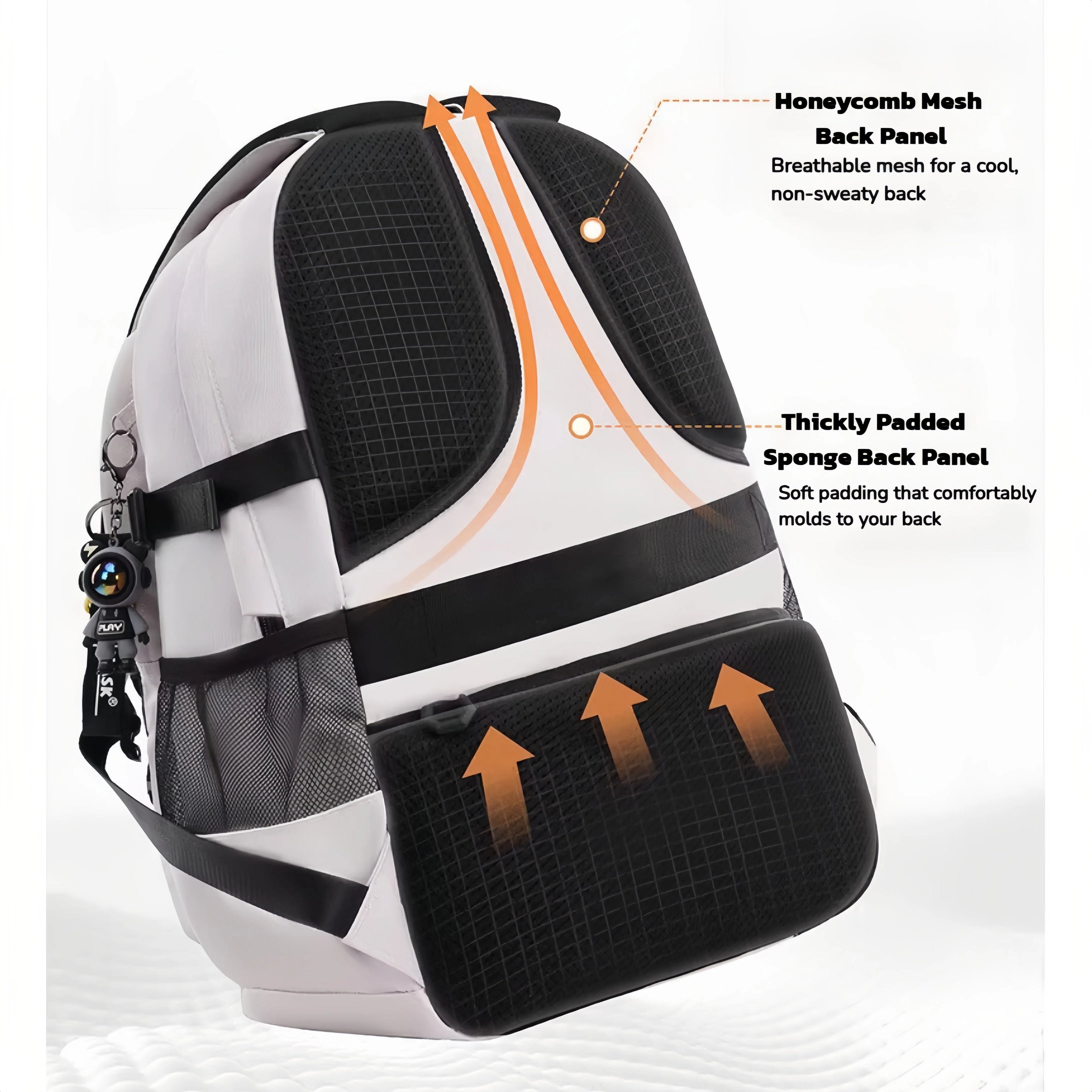Fashion key chain large capacity travel college backpack