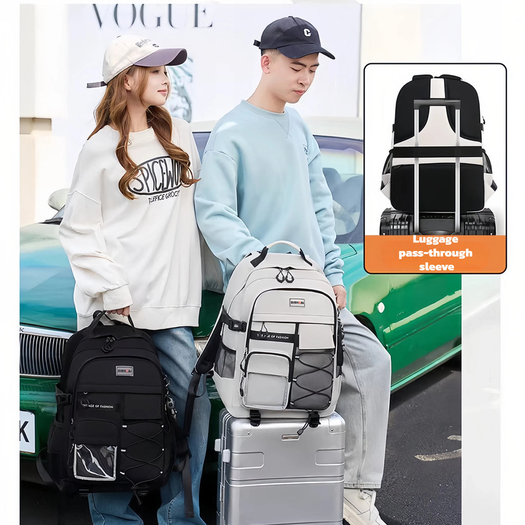 Fashion key chain large capacity travel college backpack