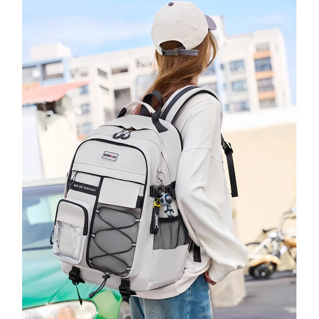Fashion key chain large capacity travel college backpack