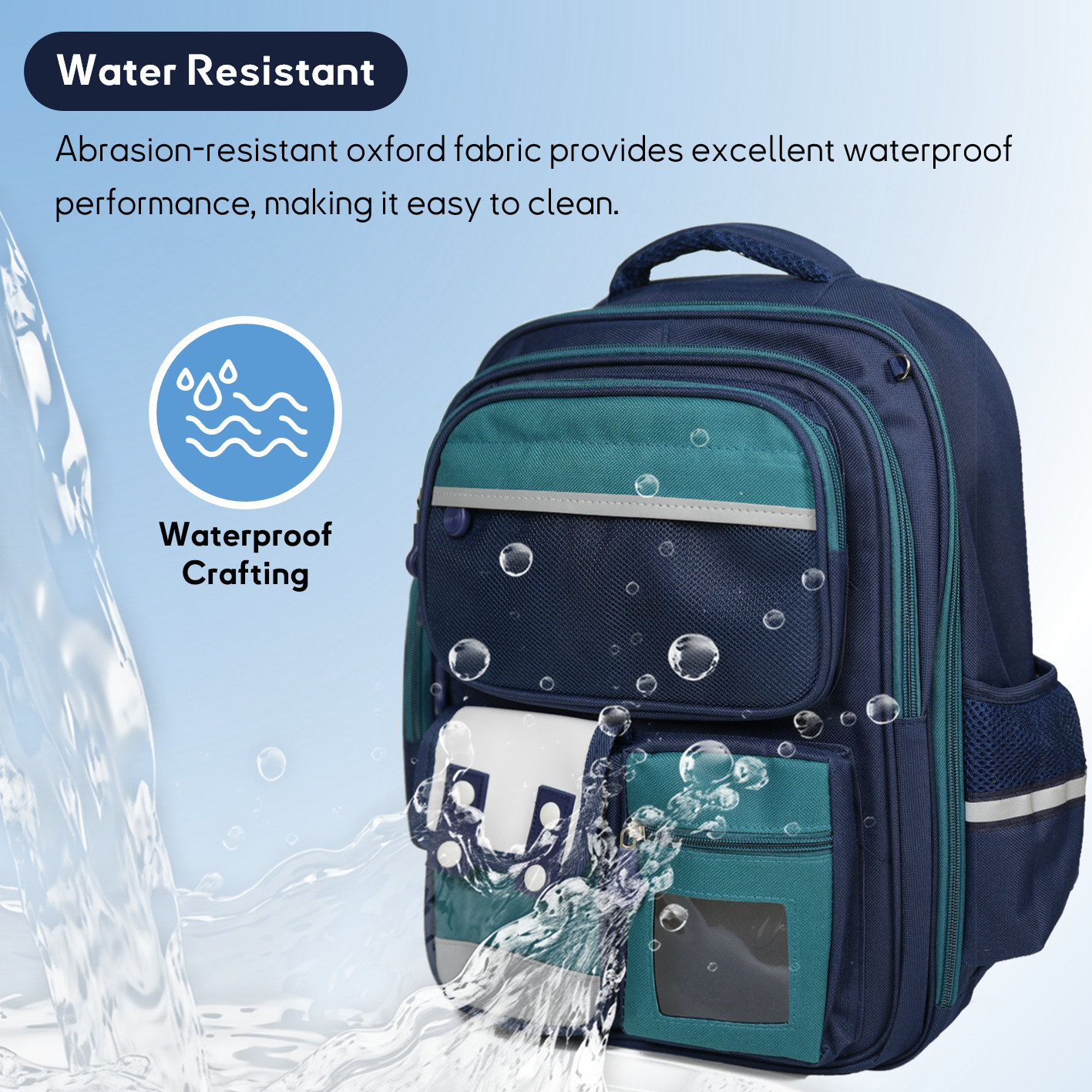 Simple designed large capacity for elementary school kids backpack  (multiple colours)