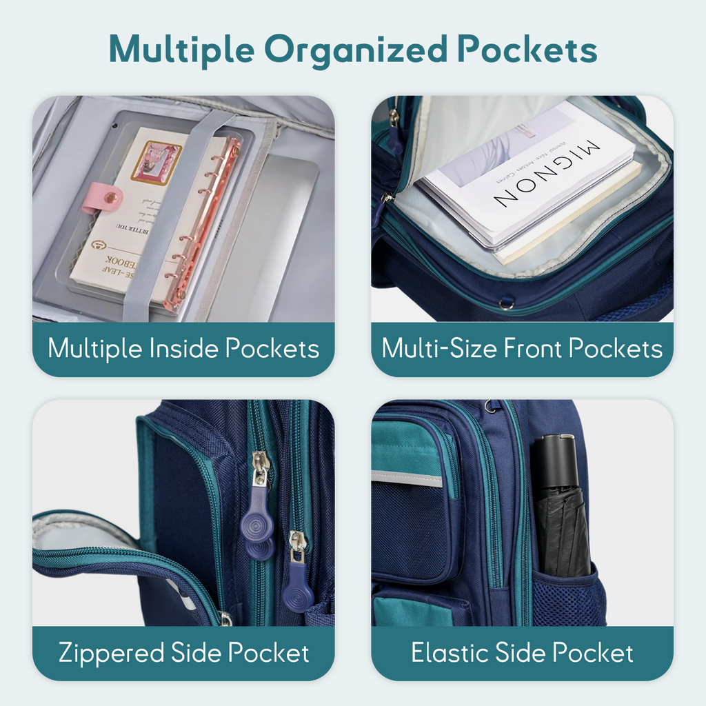 Simple designed large capacity for elementary school kids backpack  (multiple colours)