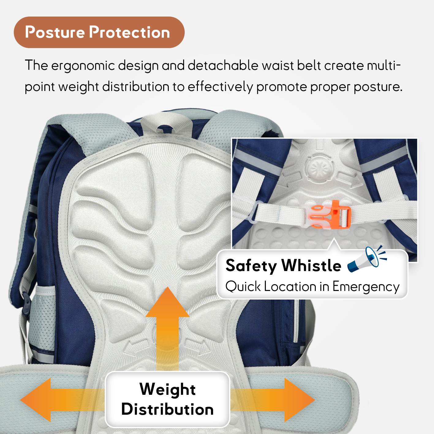 Mixed color simple-designed style elegant kids backpack