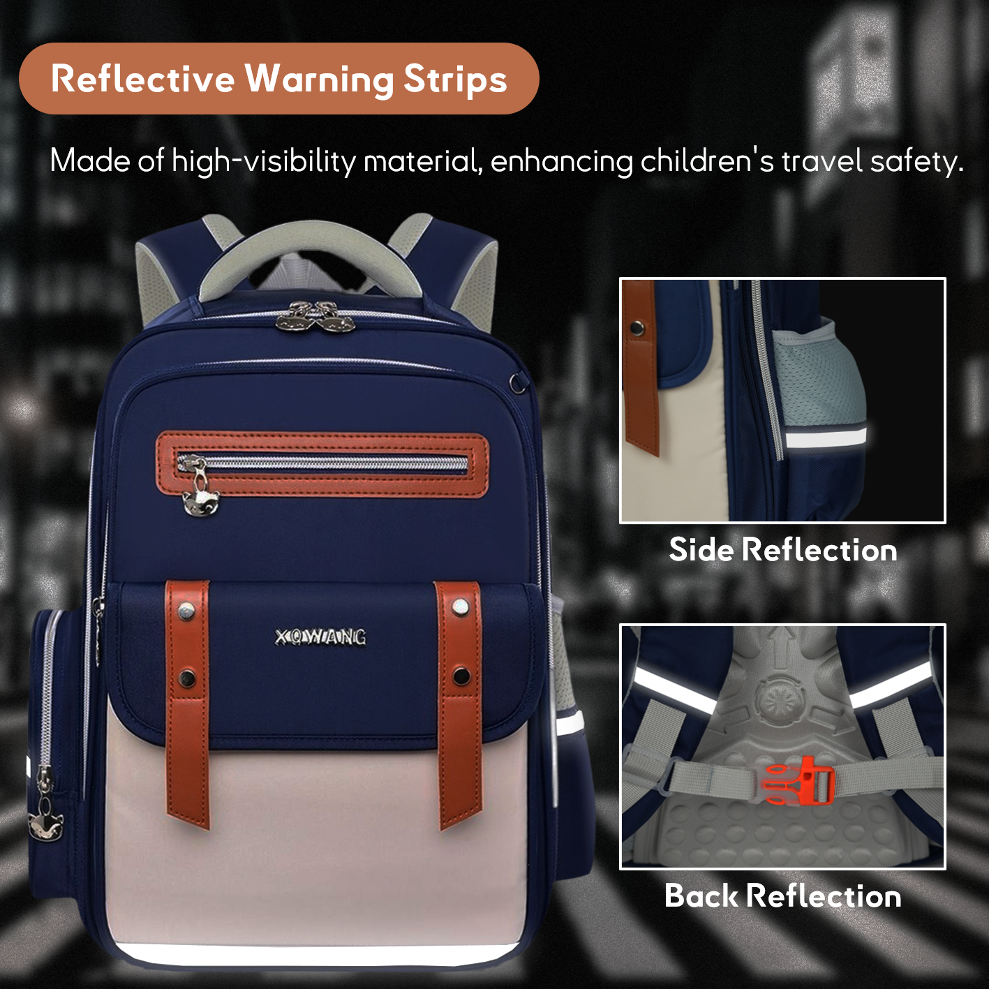 Mixed color simple-designed style elegant kids backpack