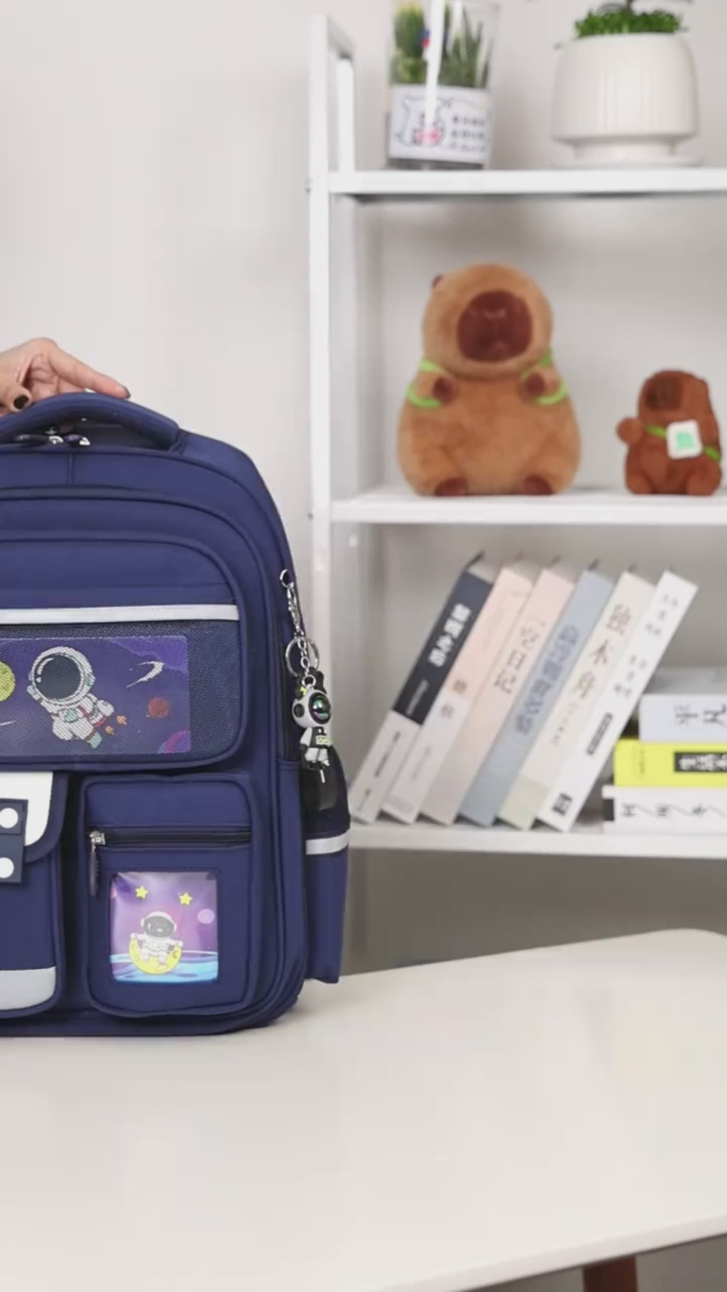 Astronaut-themed Kids Backpack set with accessories